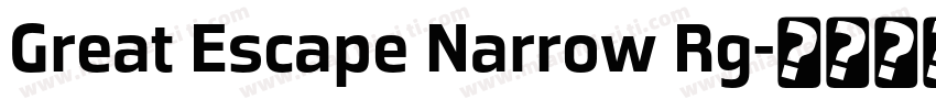 Great Escape Narrow Rg字体转换